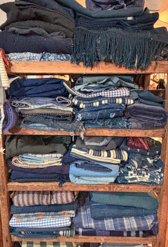 We add storied fabric to chairs, sofas, pillows & occasionally apparel.